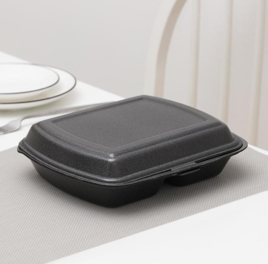 товар Ланч-бокс ВПС LBE-2 "А", 2-секц (черный) 249х207х61мм LBE-2AB